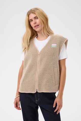 CULTURE Vest 'Catina ' in Beige: front