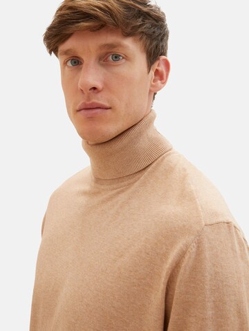 TOM TAILOR Pullover i beige