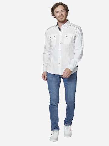 KOROSHI Regular Fit Shirt in Weiß