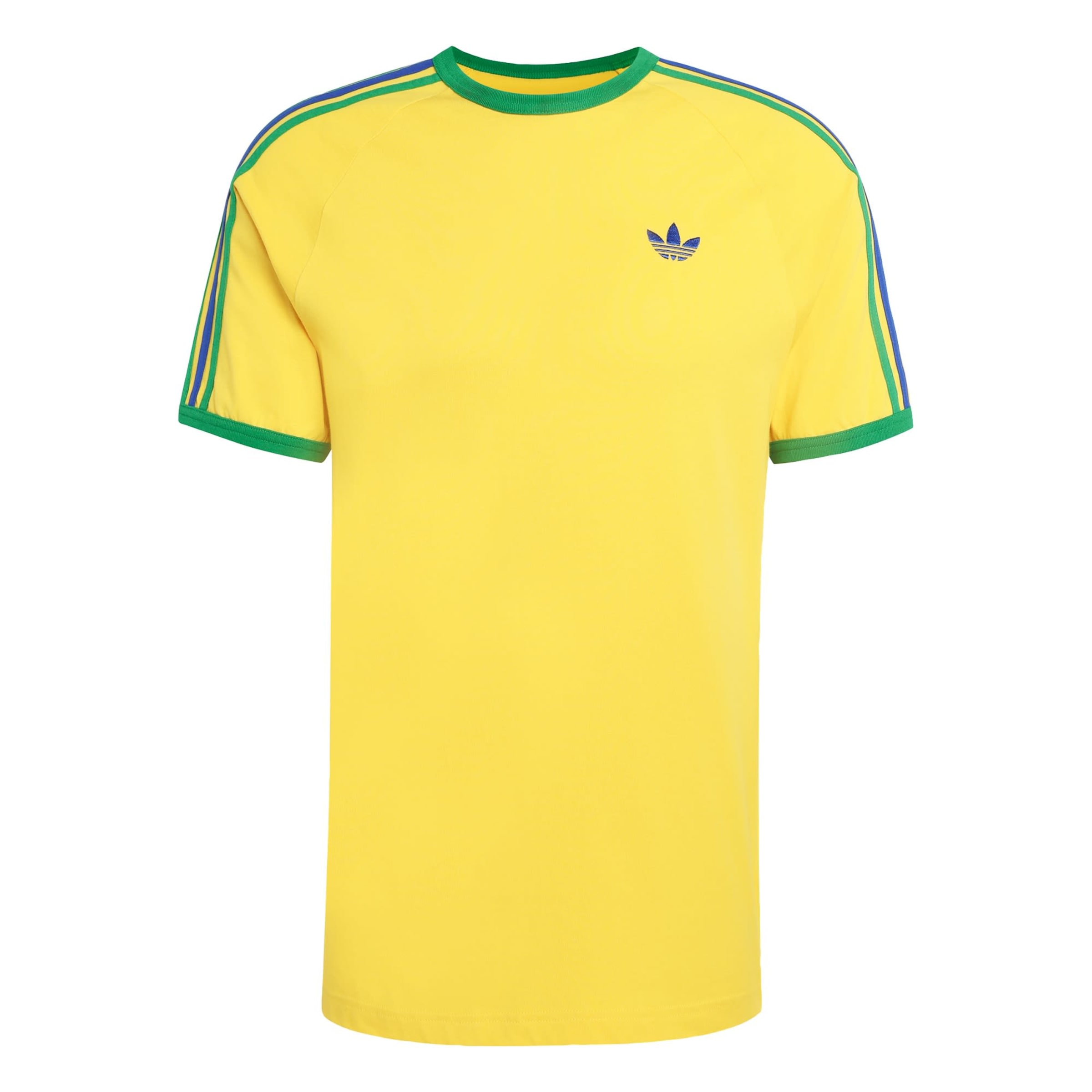 ADIDAS ORIGINALS Shirt '3-STRIPES' in Geel: voorkant