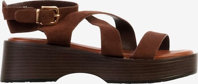 Super Mode Sandale 'Joalice Sandalen mit Keilabsatz zum Hineinschlüpfen' in 36 in mokka, Produktansicht