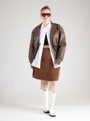 Gonna 'CARMANNI' di ONLY Carmakoma in marrone