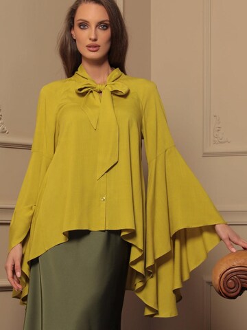 JIORO Blouse 'ESSENTIALS' in Yellow