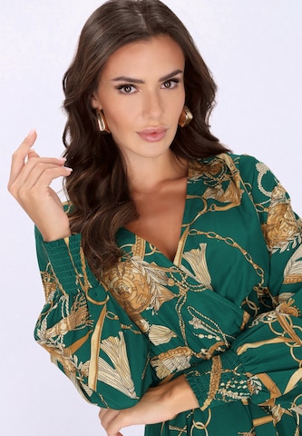 faina - Vestido em verde