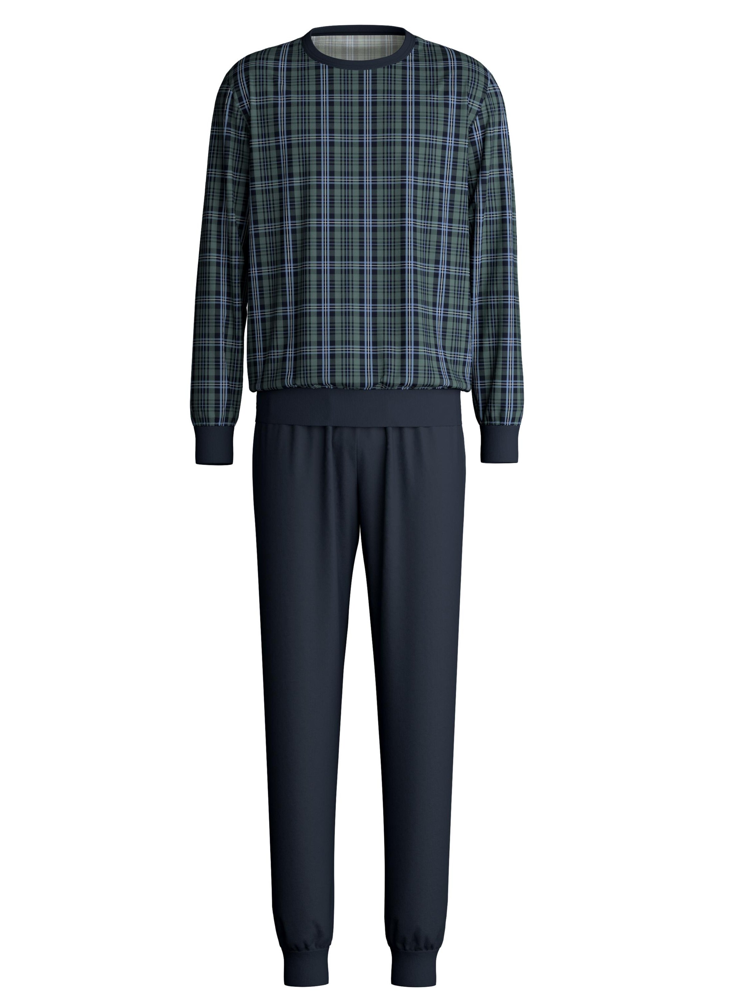 CALIDA Pyjama lang 'Relax Streamline'‌ in Grau: Vorderseite