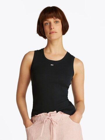Tommy Jeans Topp 'Essential', värv must: eest vaates