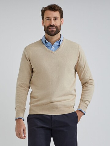Steppin' out Sweater in Beige: front