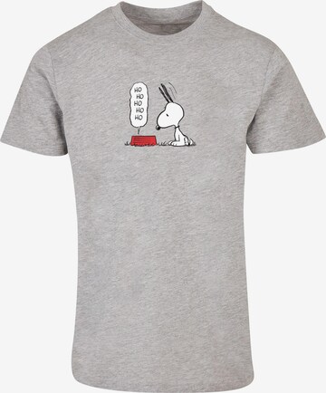 Merchcode Shirt 'Peanuts Hungry Snoopy' in Grijs: voorkant