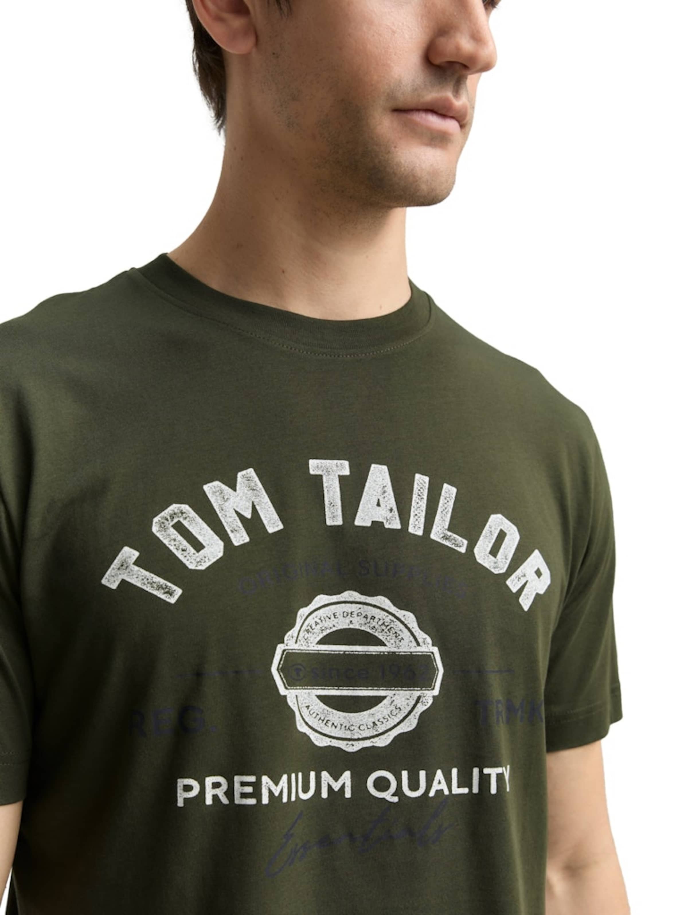 TOM TAILOR Футболка в Зеленый