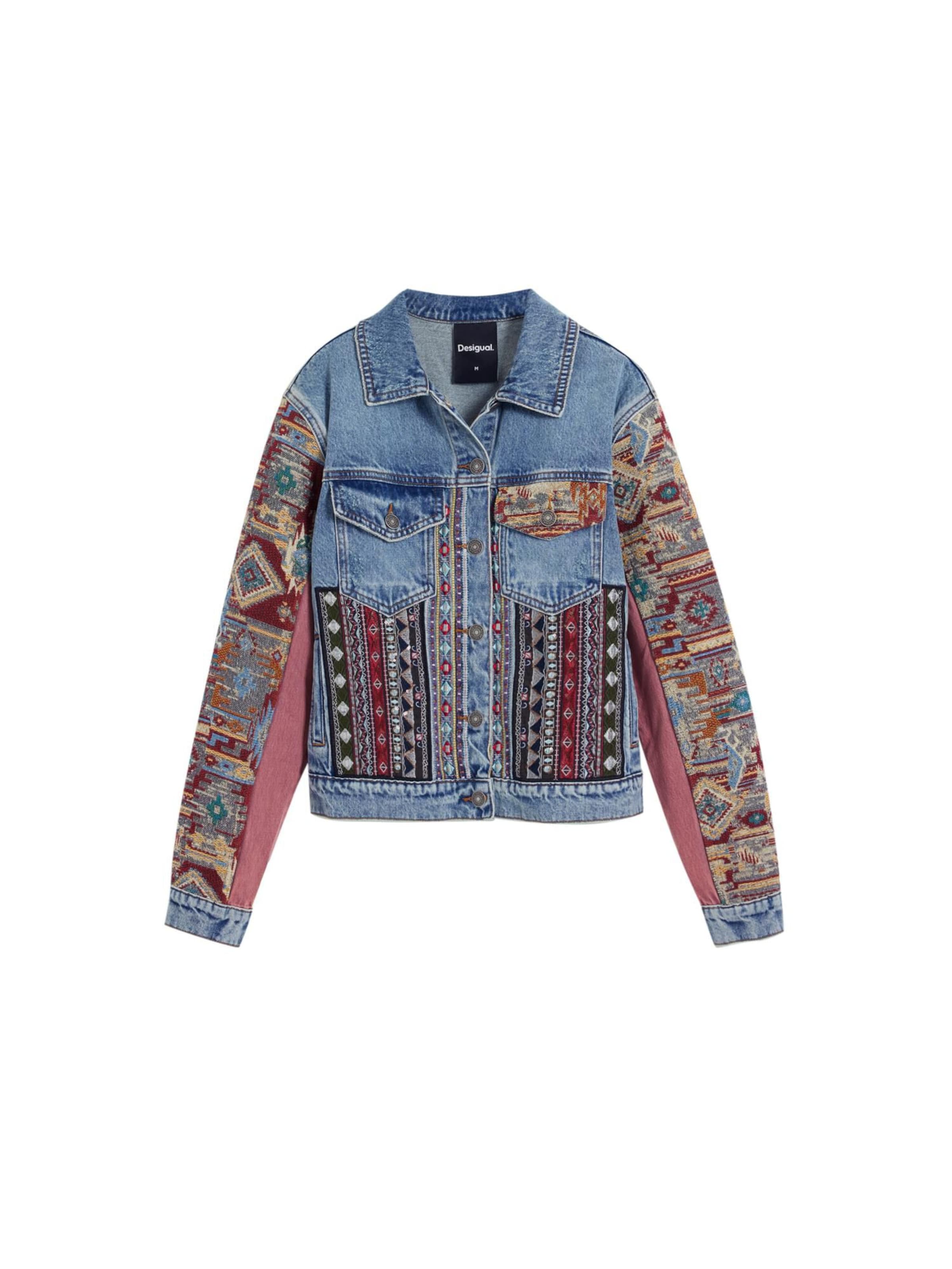 Desigual Between-Season Jacket in Blue: front