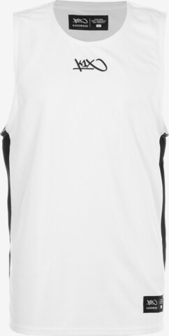 K1X Performance Shirt 'Triple Double' in White: front