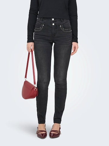 Skinny Jeans 'ONLWAUW' de la ONLY pe negru: față