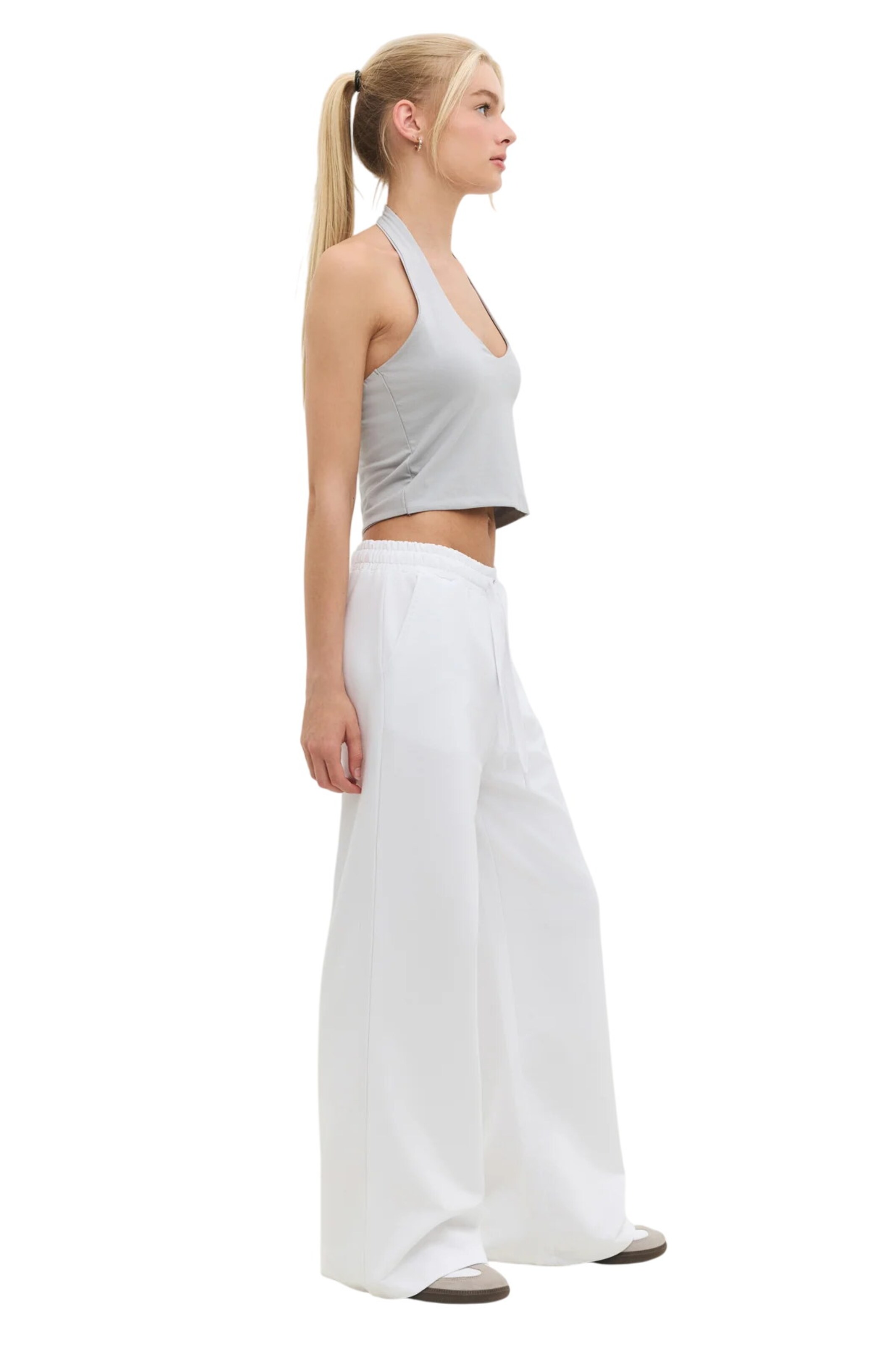 No Matter What Wide leg Broek in Wit