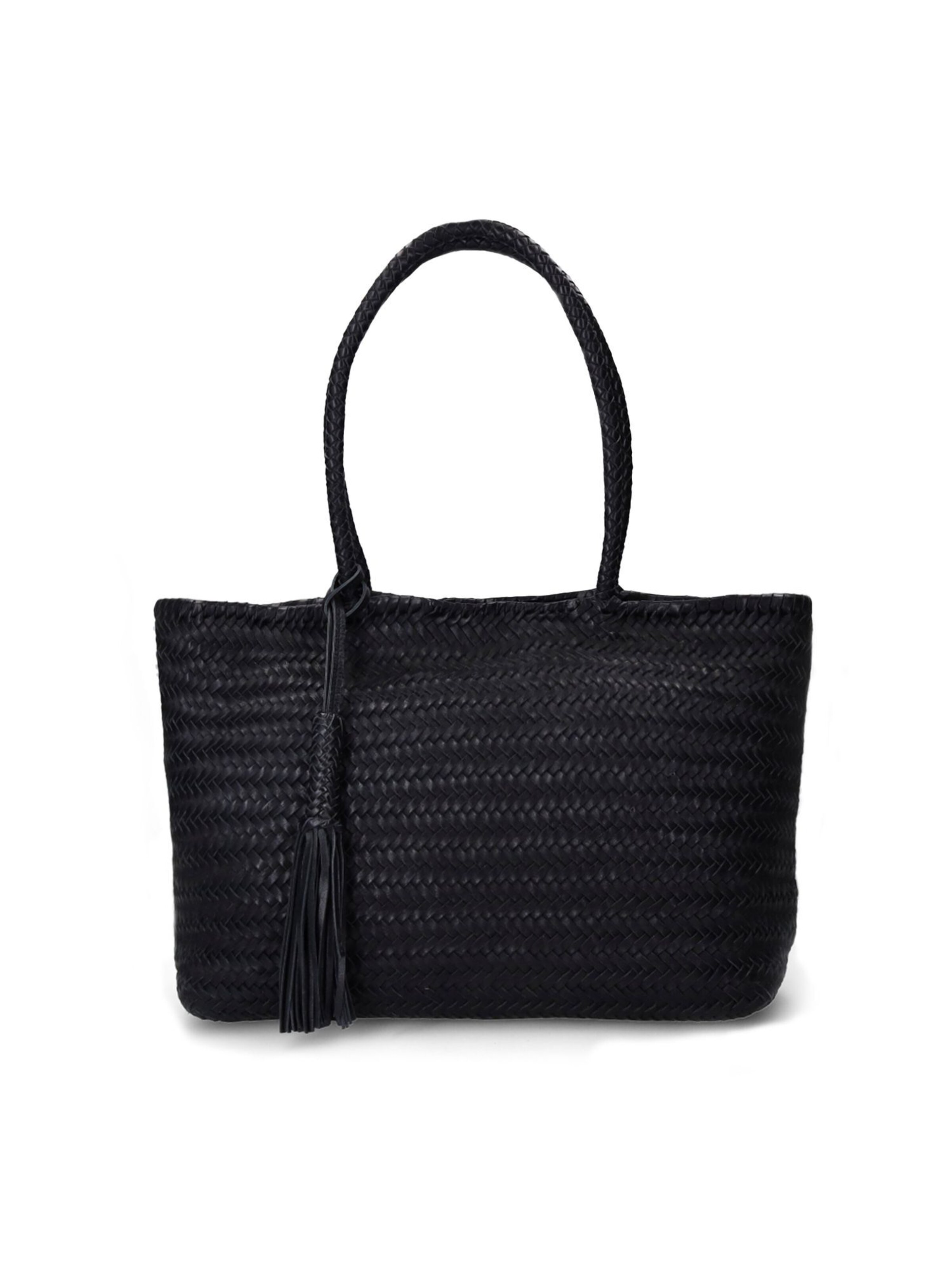 MANFIELD Handtasche in Schwarz
