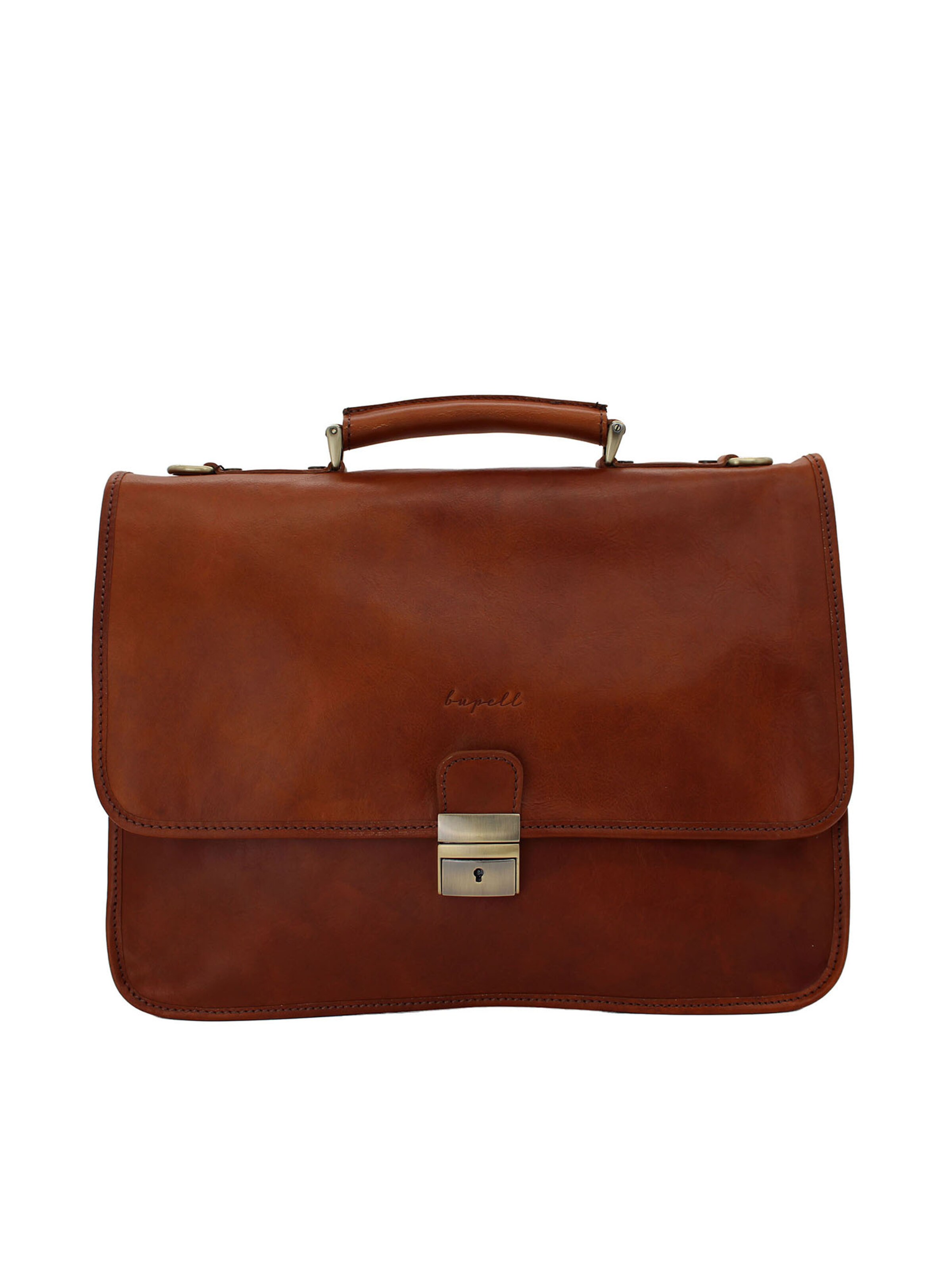 bupell Briefcase 'Bosco' in Brown: front