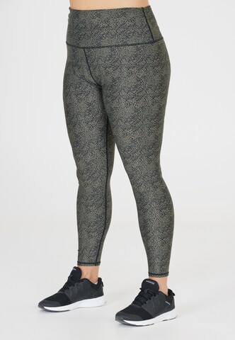 Q by Endurance Regular Workout Pants 'Cimmeria' in Green: front