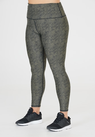 Q by Endurance Regular Workout Pants 'Cimmeria' in Green: front