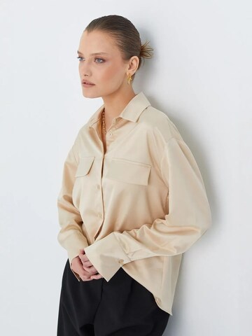 MixRay Blouse 'Hemden' in Beige