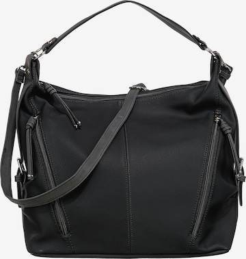 TOM TAILOR Shoulder Bag 'Caia' in Black: front