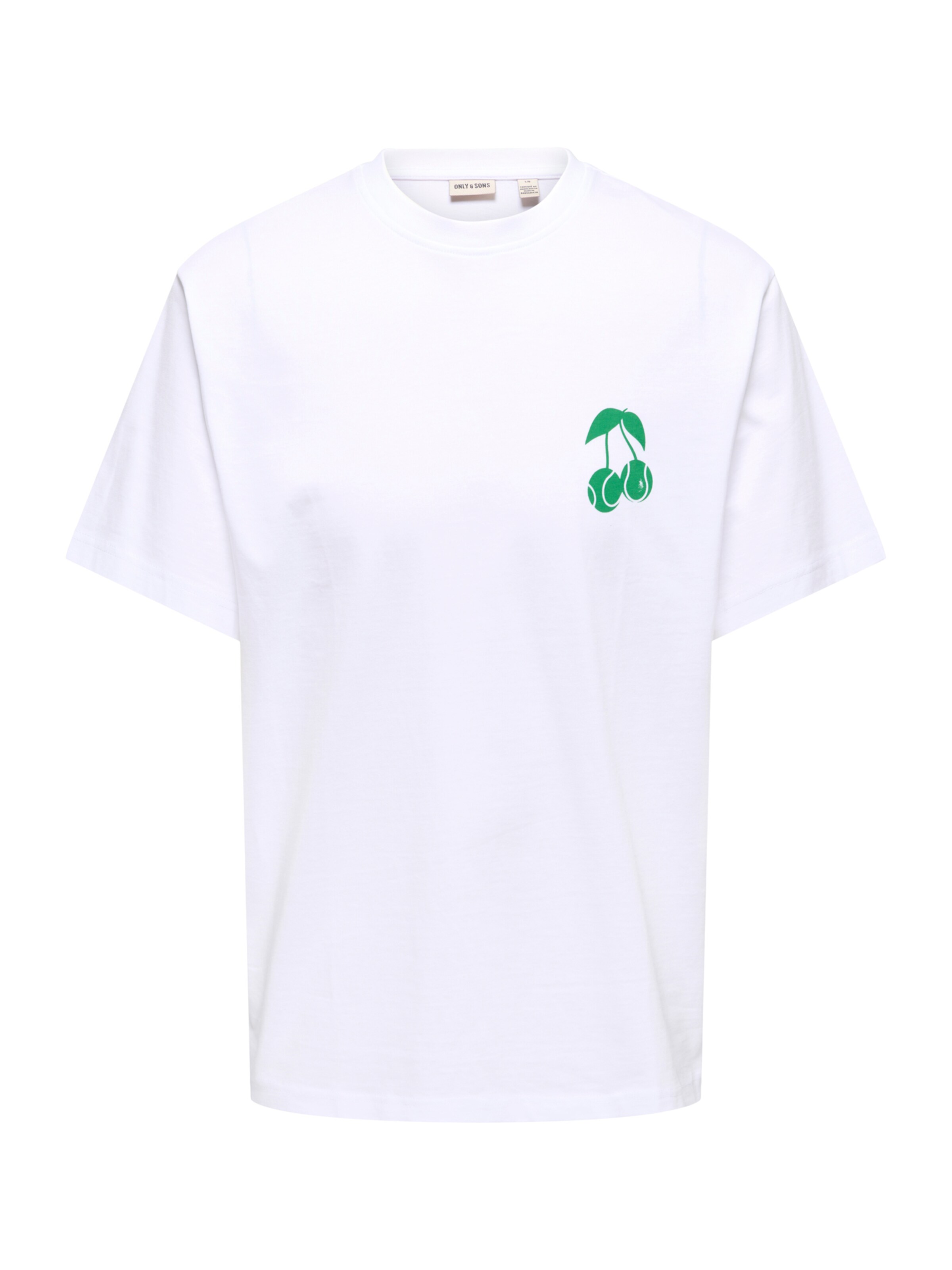 Only & Sons Camiseta 'ONSFRED NADAL' en verde / blanco, Vista del producto