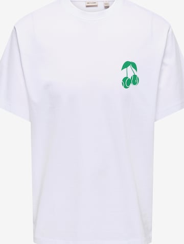Only & Sons - Camiseta 'ONSFRED NADAL' en blanco: frente