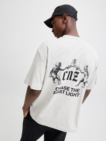 JACK & JONES Shirt 'CNZ' in Grey: front