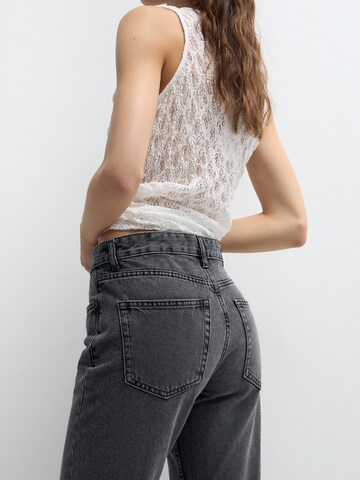 Pull&Bear Loosefit Jeans i sort