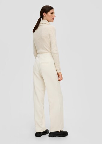 s.Oliver BLACK LABEL Wide Leg Bukser i beige