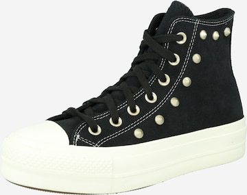 CONVERSE Σνίκερ ψηλό 'CHUCK TAYLOR ALL STAR LIFT' σε μαύρο: μπροστά