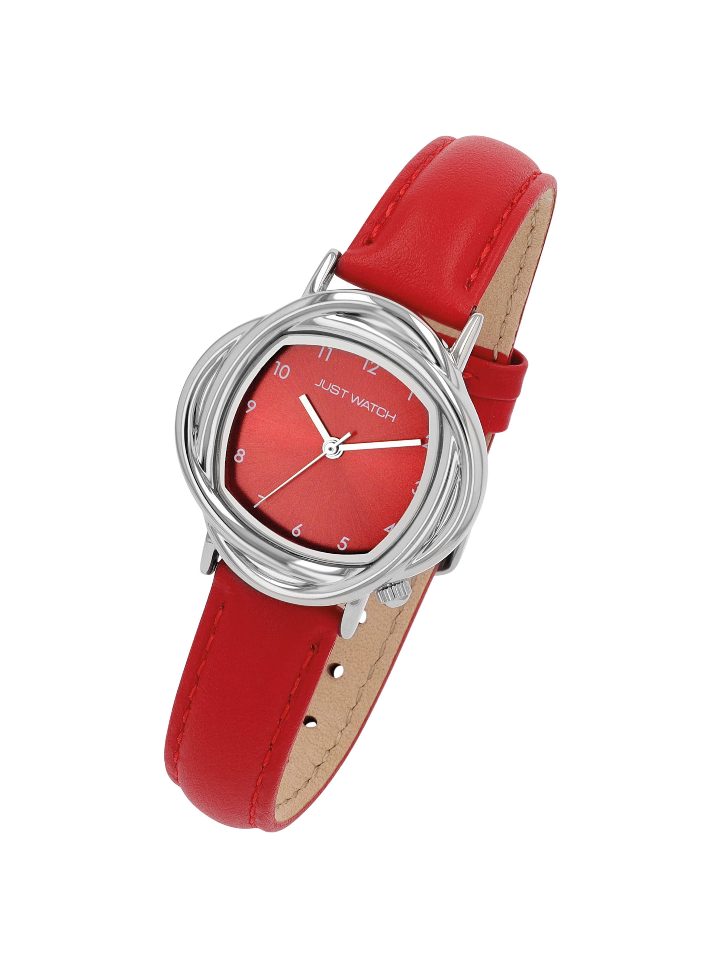 Just Watch Analoguhr 'Antoni, Datumsanzeige'‌‌‌‌‌‌‌‌‌ in Rot