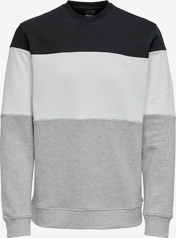 Only & Sons Sweatshirt 'ODIS' in White: front