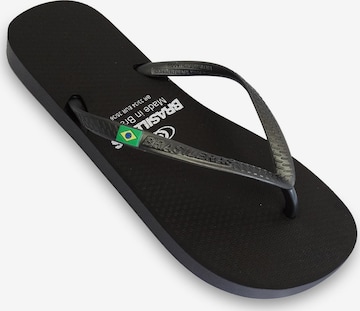 Brasileras Strand-/badschoen 'Classic Pearl W' in Zwart: voorkant