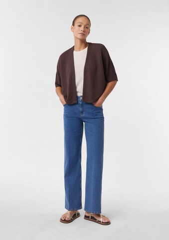 comma casual identity Gebreid vest in Bruin