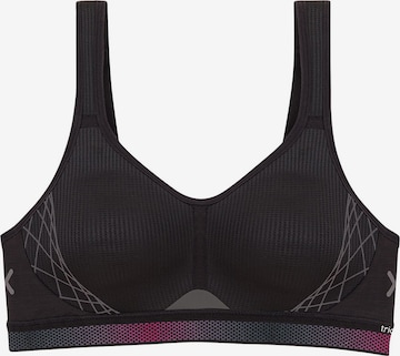 Bustier Soutien-gorge de sport ' Triaction Cardio Flow ' TRIUMPH en noir : devant