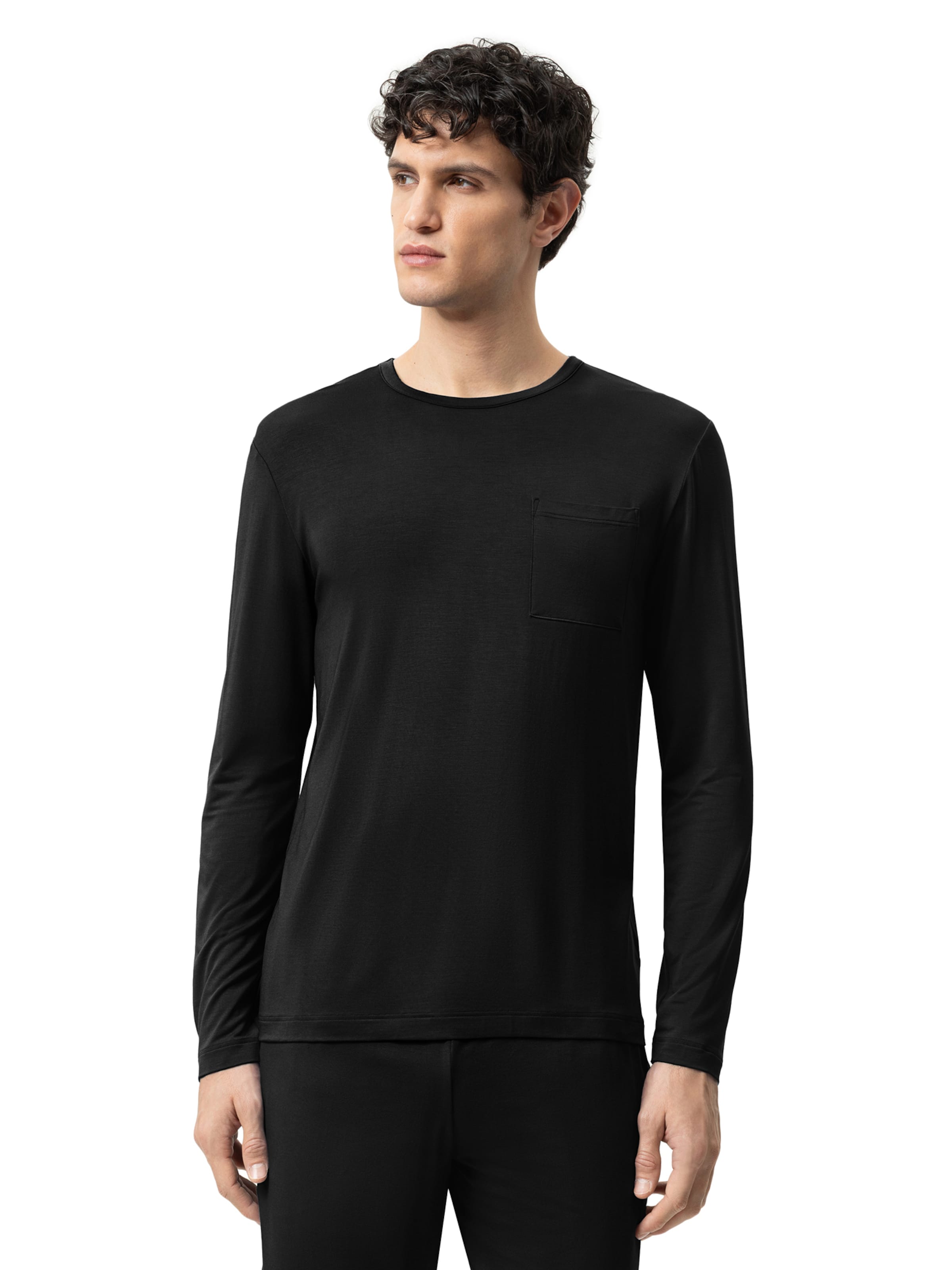 Mey Shirt 'Jefferson' in Zwart: voorkant