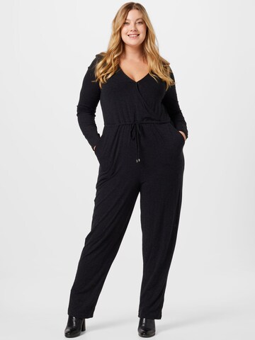 ABOUT YOU Curvy Overall 'Avena' in Schwarz: Vorderseite