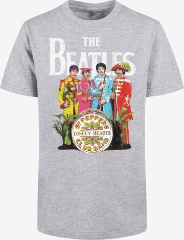F4NT4STIC Shirt 'The Beatles Sgt Pepper' in Grijs: voorkant