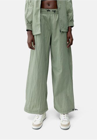 Wide Leg Pantalon 'Amara' Born Living Yoga en vert : devant
