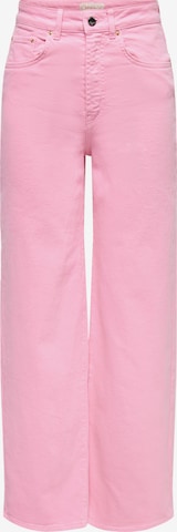 Wide leg Jeans de la ONLY pe roz: față