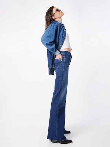 MOTHER Regular Jeans 'THE HUSTLER ROLLER SNEAK' in Blau