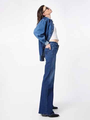 MOTHER Regular Jeans 'THE HUSTLER ROLLER SNEAK' in Blue