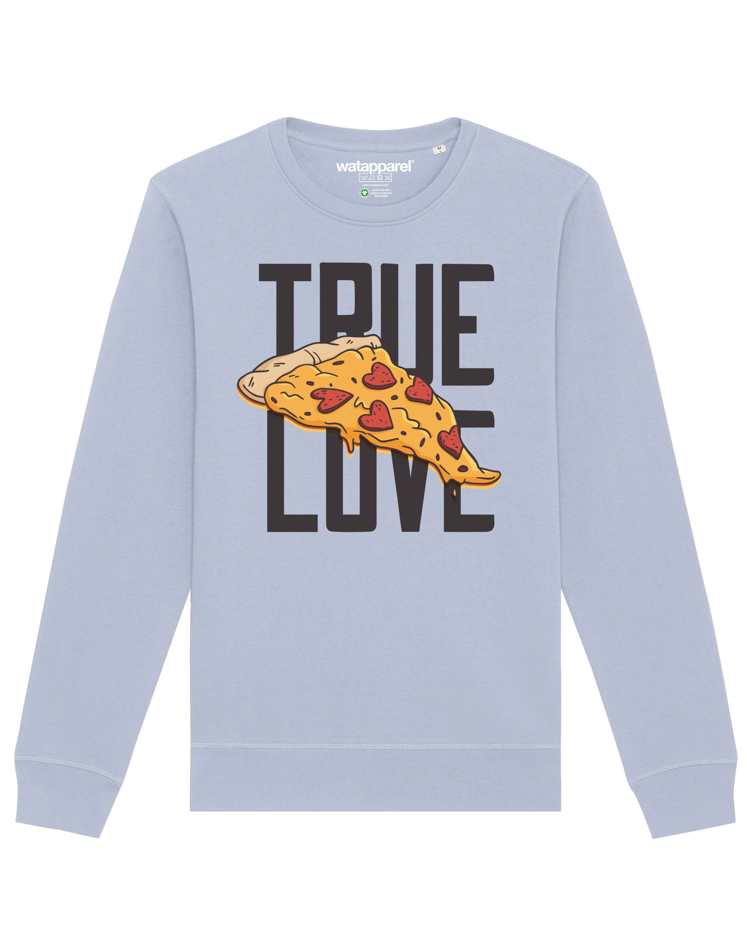 Watapparel Sweatshirt ' True Love ' in Blue: front