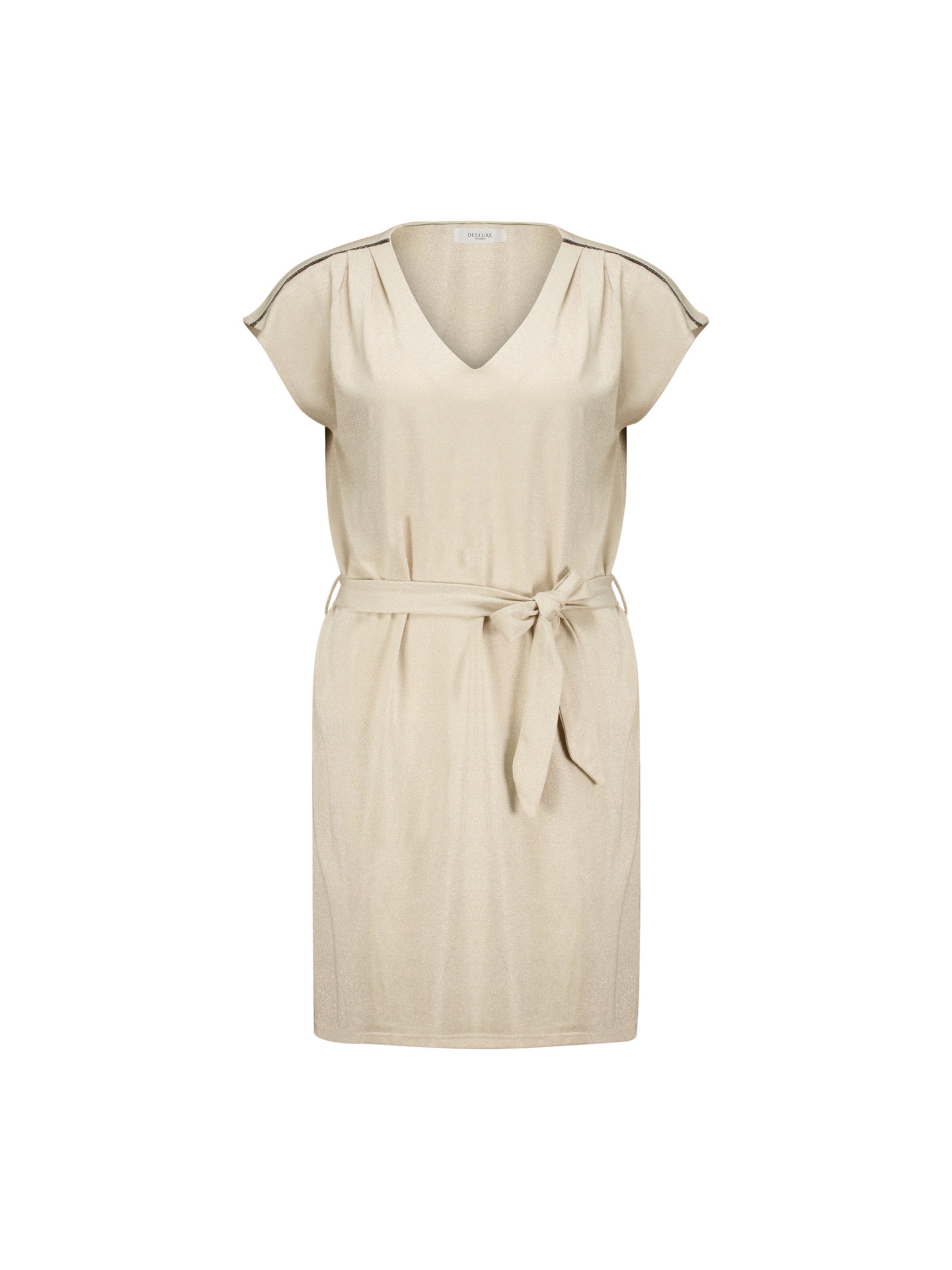 Deeluxe Jurk 'Ahelya' in Beige: voorkant