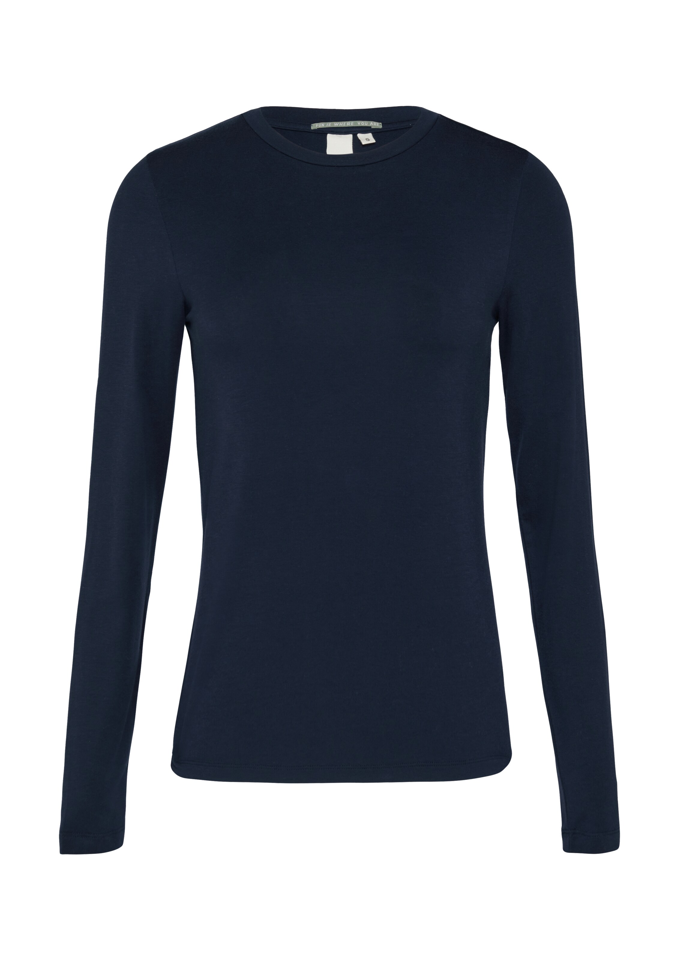 T-shirt QS en bleu : devant