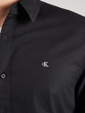 Calvin Klein Jeans Regular fit Overhemd 'CLASSIC' in Zwart