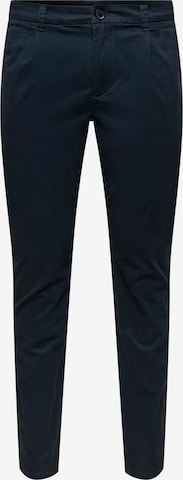 Slimfit Pantaloni con pieghe 'Cam' di Only & Sons in blu: frontale