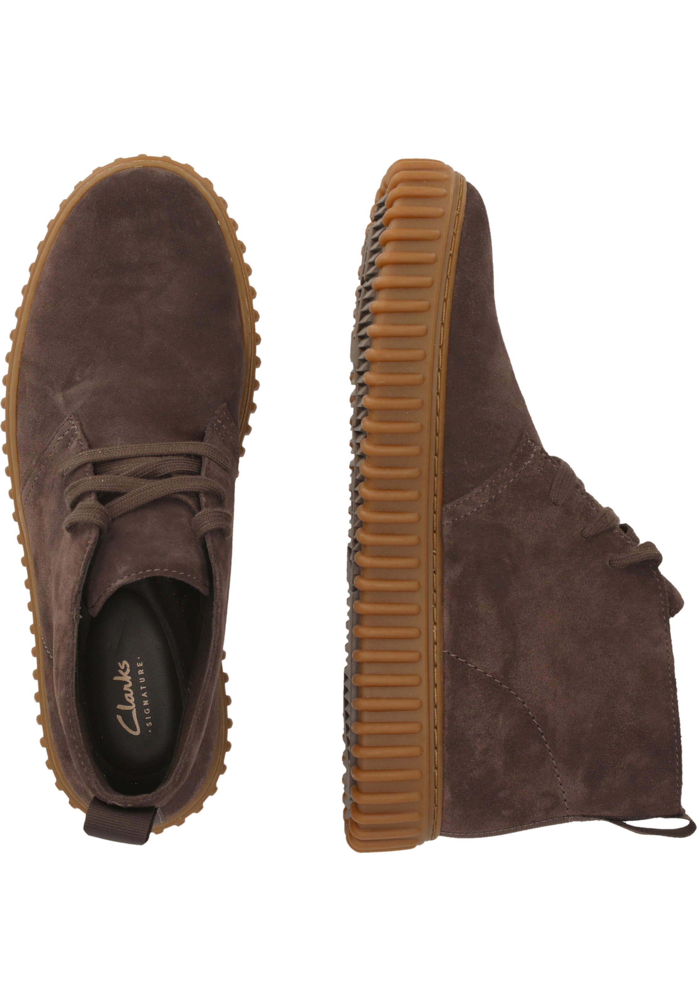 CLARKS Sneakers hoog 'Torhill Desert' in Bruin