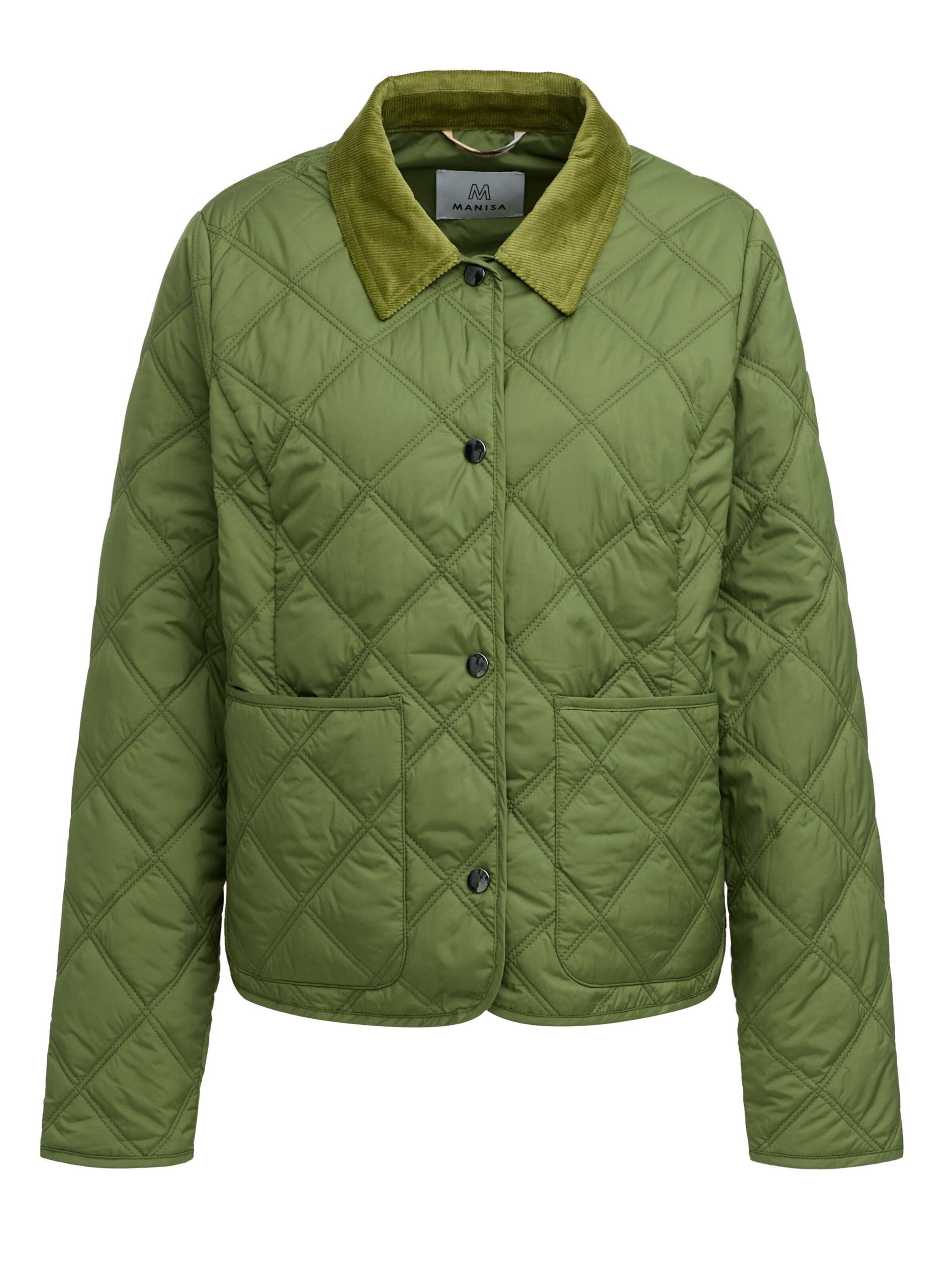 MANISA Tussenjas 'Steppjacke' in Groen: voorkant