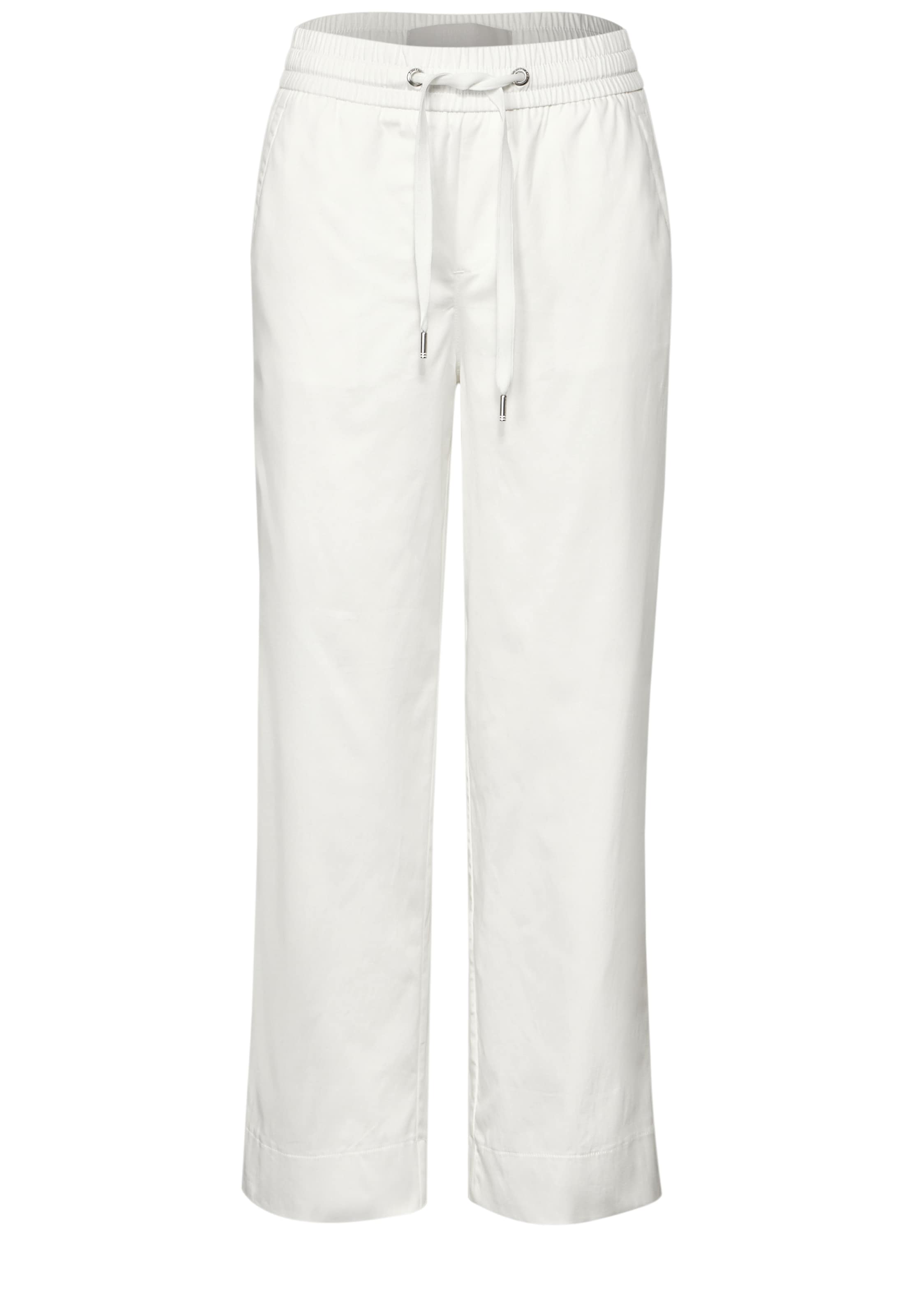 STREET ONE Loosefit Hose in Weiß: Vorderseite