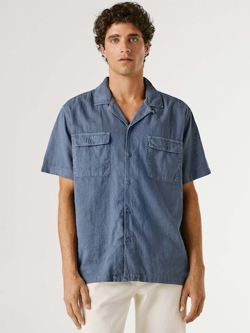 Comfort fit Camicia 'Paulo' di Pepe Jeans in blu: frontale